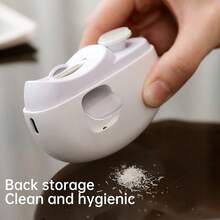 USB充电式电动指甲钳 - 自动、便携、多功能、防夹设计，适用于手、脚和指甲，居家旅行美甲工具，二合一充电式抛光自动指甲钳，多功能指甲抛光器，适合儿童和成人，带照明灯和指甲碎屑收集盒，400mAh - 彩色 - 查看 8