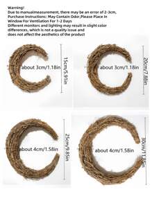 1个新月形葡萄藤花环，适合斋月DIY装饰，木质藤蔓圆形花环，春季花环，饰以人造枫叶、丰收南瓜和松果，适合感恩节、壁炉、窗户、生日派对、家居墙面装饰、情人节、毕业礼物