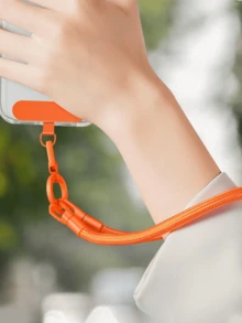 360°旋转不锈钢手机挂绳配件，可拆卸金属环扣钥匙扣，适用于智能手机壳，超薄喷漆夹式手机支架，是送给母亲、家人、朋友的理想生日礼物 - 彩色 - 查看 7