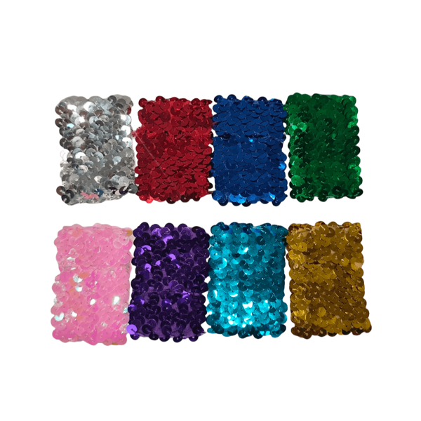 1pc Shiny Bohemian Polyester Wristband, Suitable For All Seasons