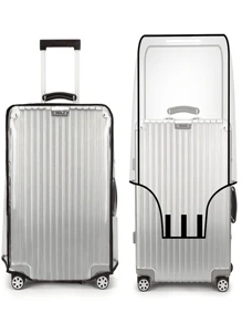 3 piezas/1 pieza Cubierta protectora transparente y resistente al desgaste para maletas de viaje