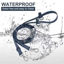 2.5m PVC Pet Leash, Pet Supplies, New Pet Leash, Dog Leash, Anti-Explosion Dog Walking Leash, Multifunctional Dog Leash, Adjustable Crossbody Waist Strap, Waterproof & Odorless PVC, Easy To Clean Soft For Pet Skin, Suitable For Indoor, Outdoor, Multiple Colors For Small, Medium And Large Dogs