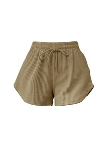 4 PCS Ribbed Shorts - Multicolor - View 5