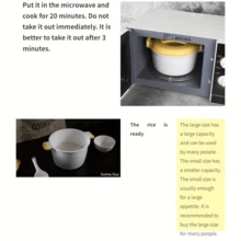 1 件电饭煲蒸笼便携式电饭煲，微波炉迷你电饭煲电饭煲容器电饭煲，蒸笼实用电饭煲亚洲电饭煲食品容器小电饭煲电饭煲迷你 PP 黄色 - 黃色 - 查看 6