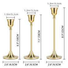 1/3/6/12pcs Vintage Elegant Metal & Aluminum Desktop Candle Holders, Suitable For Wedding Anniversary, Home & Hotel Decor, Seasonal & Holiday Tabletop Decor (Candles Not Included)
