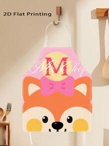 1pc Fashionable, Cute, Durable & Customizable Text Apron, Great For Enhancing Kitchen Ambiance And Creating A Happy Cooking Experience, Ideal Gift For Couples, Girlfriends Or Friends