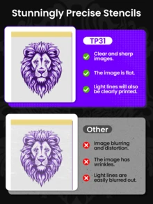 Phomemo TP31 Wireless Tattoo Transfer Stencil Printer For 3.15" X 5.24",162.24 X 132.56 Mm,Mini Tattoo Transfer Thermal Copier Machine With 30pcs Free Thermal Transfer Tattoo Paper, Tattoo Printer Kit For Tattoo Artists, Tattoo Experts, Tattoo Beginners, Thermal Tattoo Printer Specifically Built For Tattoo Use, Built-In 2200mAh Rechargable Battery With Type-C Cable, Inkless Thermal Tattoo Printer For Printing Painting, Tattoo, Logo, Clothing, Mailing, Drawing, Fast Printing Inkless Label Makers With 203dpi, Compatible With Smartphone & Computer, Portable Tattoo Printer For Gifts, Valentines Gifts, Birthday Gifts - 粉色 - 查看 9