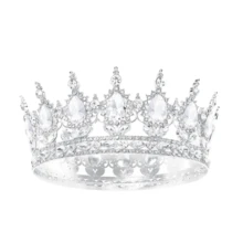 女士优雅水钻生日皇冠和绶带套装 - 闪亮金色头饰配“生日女王”牌匾，非常适合舞会、婚礼和庆典，生日派对配饰 | 闪亮皇冠 | 耐用金属皇冠，生日派对装饰品 - 彩色 - 查看 21