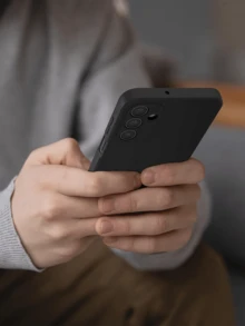 2Pcs Soft TPU Back Cover Shockproof Silicone Bumper Anti-Fingerprints Full-Body Protective Case Cover Compatible With OPPO (Black) Waterproof Anti-Fall Scratch Resistant - Black - View 8