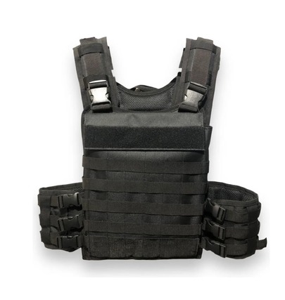 Chaleco táctico ajustable porta placa sistema molle