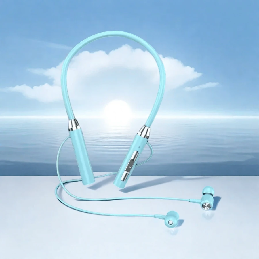 K58无线耳机蓝牙颈挂式磁吸耳机运动跑步耳塞蓝牙耳机带麦 K58颈挂式蓝牙耳机无线耳机超长待机运动蓝牙耳机 - 彩色 - 查看 1