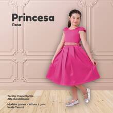 Children's Dress For Girls, Party, Wedding, Baptism, Graduation, Birthday, Princess Style With Pearls - 羅莎 - 查看 3