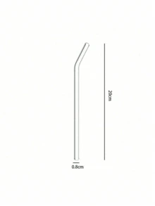 9件套玻璃吸管套装，含清洁刷 - 可重复使用的弯吸管和直吸管，适用于各种饮品和鸡尾酒 - 非常适合居家、派对、酒吧、奶茶店、家居装饰和卧室装饰