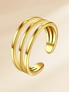 1 chiếc nhẫn ngón chân bằng thép không gỉ đính đá lấp lánh thời trang, phụ kiện không thể thiếu cho kỳ nghỉ hè, du lịch, tiệc bãi biển của phụ nữ, có sẵn màu vàng và bạc, thiết kế vòng hở có thể điều chỉnh, trang sức chân mùa hè đi biển. - Nhẫn ngón chân - Xem 25