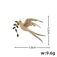 1 Piece Peace Brooch Made Of Zinc Alloy Material With Baking Paint Craftsmanship, Elegant Style, Inlaid With Synthetic Zirconia, Fashionable And Exquisite, Suitable For Suits, Dresses, Daily Wear, Accessories, Gifts For Friends, Families, Birthdays, Parties, Etc