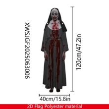 1 pieza Bandera de decoración de fiesta espeluznante de 120x40cm, sin electricidad, material de poliéster 2D, atmósfera de horror sangriento para fiesta, decoración para fiestas de Halloween, decoraciones para el hogar