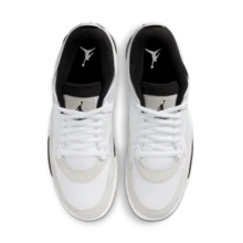 Jordan 4  Stylish And Comfortable Low-Top Retro Basketball Shoes Men's White And Gray FQ7939-110 - White - View 3