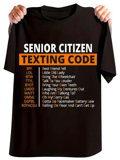 American-Made Large-Size Classic Quality T-Shirt With Unique Print. Cool And Breathable Indoors And Outdoors. Suitable For The Elderly. Features A Tex