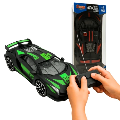 Carrinho De Controle Remoto 3 Funções Racing Club Corrida