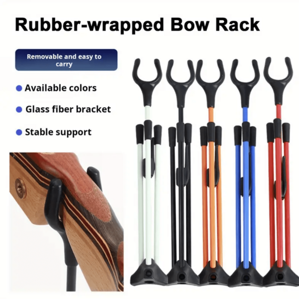 حامل عقدة الفراشة تراجع قابل للتعديل، حامل عقدة الفراشة ألياف زجاجية، معدات رياضية للرماية بالقوس والسهم، مناسب لقوس طويل وقوس قابل للتفكيك للصيد في الهواء الطلق