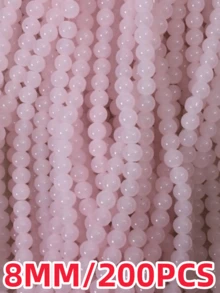 100 颗 8 毫米彩色玻璃仿玉珠，适用于 DIY 手链项链 - 8mm - 查看 13