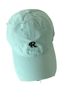 1 pezzo Berretto da baseball invecchiato con ricamo "R" - Stile retrò, regolabile, adatto a donne e uomini, perfetto per uscite casual e look da streetwear