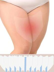 5/10/20 piezas Bandas Anti-Roce para Muslos, Previenen el roce y la fricción invisible para hombres y mujeres en verano. Parche elástico resistente a la fricción para muslos y pantorrillas cómodos y protegidos, con cinturón y calcomanía adhesiva transparente resistente al agua