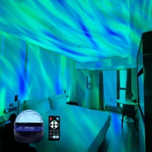1pc Colorful Northern Lights Atmosphere Lamp, Remote Control, USB Powered Home Decor, Holiday Decoration, Family Gathering, Company Party - Multi-color light - View 13