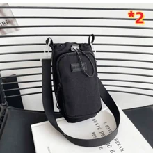 1pc Insulated Water Bottle Holder - Outdoor Design With Adjustable Strap And Spacious Zip Pocket, Great For Travel, Hiking, Camping And Outdoor Adventure, Lightweight And Perfect For Outdoor Enthusiasts