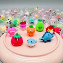 2个/6个/12个/24个扭蛋玩具，趣味惊喜生日派对礼物，扭蛋机玩具，礼品袋填充物，人偶玩具，皮纳塔填充物，嘉年华奖品，扭蛋机礼品，款式和颜色多样 - 彩色 - 查看 4