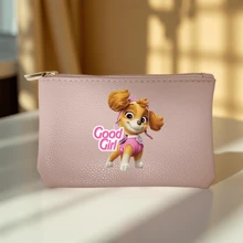Paw Patrol 1pc Paw Patrol Cartoon Short Wallet With Zipper Closure Durable Skye Cartoon Design Compact & Stylish For Everyday Use Coin Purse For Women Money Wallet Mini Wallet Purse Wallet Coin Wallet