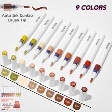 ROSYMENG 9/162 Colors Acrylic Paint Markers, Acrylic Art Permanent Markers Pen, Acrylic Marker For Rock Canvas Wood Glass Fabric Painting Coloring Pen