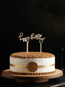 1PCS/3PCS/5PCS 新款创意生日蛋糕装饰亚克力蛋糕插卡