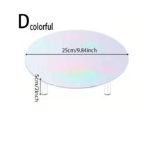 1 件亚克力白色甜点架，多功能蛋糕架，糖果托盘，饼干盘，可调节披萨/食物服务架，适用于婚礼、派对、毕业典礼 - 白色 - 查看 15