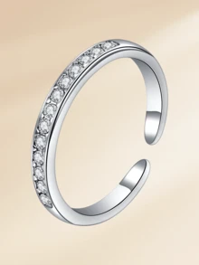 1 chiếc nhẫn ngón chân bằng thép không gỉ đính đá lấp lánh thời trang, phụ kiện không thể thiếu cho kỳ nghỉ hè, du lịch, tiệc bãi biển của phụ nữ, có sẵn màu vàng và bạc, thiết kế vòng hở có thể điều chỉnh, trang sức chân mùa hè đi biển. - Nhẫn ngón chân - Xem 22