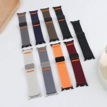 1pc Nylon Magnetic Clasp Strap Compatible With Samsung Galaxy Watch 8 Band 40mm/44mm/Classic Men/Women, Sweatproof & Quick-Dry Bracelet Wristband Compatible With Samsung Watch 8 Band 40/44mm Smartwatch Accessories - With Galaxy Watch 8/8 Classic - View 3