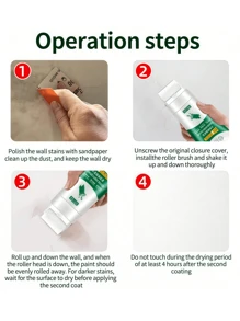 1/2pcs Wall Repair Latex Paint, Indoor Wall Painting Cleaner, White Wall Filler Putty Paste, Anti-Mildew & Odor-Free Wall Repair Paste