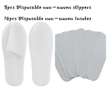 5 peças/10 peças Chinelos Descartáveis para Hóspedes de Hotel, Chinelos de Massagem de Pés Descartáveis para Uso Doméstico, Chinelos Descartáveis Não Tecidos, Chinelos Spa com Bottom Antiderrapante, Adequados para Hotéis, Casas, Viagens