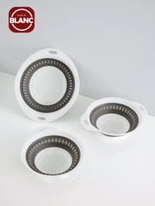 1 cái Rây lọc và rây có thể gấp gọn, Rây lọc bằng silicon, Rây lọc & Rây lọc thực phẩm, Cho rau củ và trái cây, Đồ dùng nhà bếp thiết yếu, Đồ dùng nhà bếp cho hiệu quả nấu nướng tối ưu với phong cách ấm cúng mùa thu và mùa đông - Nhiều màu - Xem 2