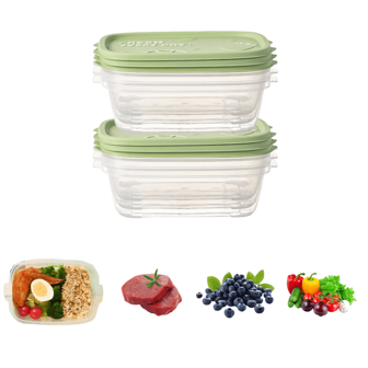 3/6pcs Reusable Washable Refrigerator Food Storage Containers, Microwave-Friendly Lunch Boxes, Ideal Kitchen Storage Canisters