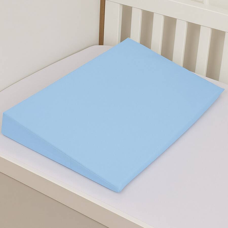 BABY MARATHON Anti-Reflux Pillow For American Crib And Bed, Ramp Filling + 1 Pillowcase - 藍色 - 查看 1