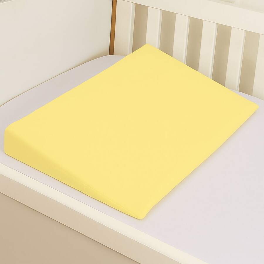 BABY MARATHON Anti-Reflux Pillow For American Crib And Bed, Ramp Filling + 1 Pillowcase - Yellow - View 1
