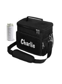 1pc Personalized Beer Cooler Bag, Men's Lunch Bag, Groomsman Gift, Insulated Cooler Bag, Customized Gift For Men, Groomsmen Wedding Party Favor, Outdoor Camping Essential, Unique Thoughtful Gift For Family And Friends