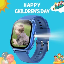 ERUN 31 Games Smart Children's Watch HD Full Touch Screen Outdoor Flashlight Alarm Clock Audiobook Recording Video Pedometer Calculator Music DIY Wallpaper Photography Children's Day, Ay, Boy/Girl Birthday Gift