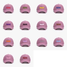 1pc Customized Letter Embroidered Baseball Cap, Unisex, Adjustable Vintage Casual Sun Protection Sports Hat, Multi-Color Washed, Suitable For Wedding, Travel, School, Office, Daily Wear, Father's Day, Mother's Day, Thanksgiving, Birthday Gift For Students, Teachers, Friends, College/High School Students