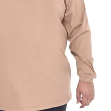 Brooklyn New York Men's Plus Size Long Sleeve T-Shirt 100% Cotton - 米色 - 查看 4