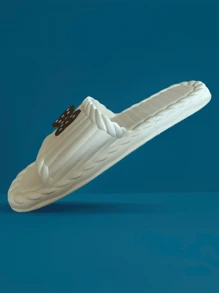 New Fashion Women Summer Slippers, Thick Sole Indoor Bathroom Non-Slip Outdoor Slippers, Comfortable Soft Flat Slippers