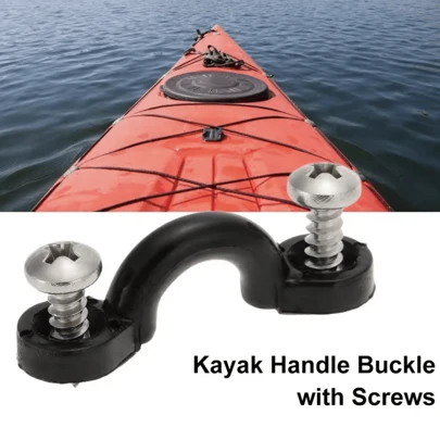 10 Piece Rope Buckle Kayak Seat Head Handle Buckle Screws Mount Lace-Up Kayak Rigging Kit Accessories