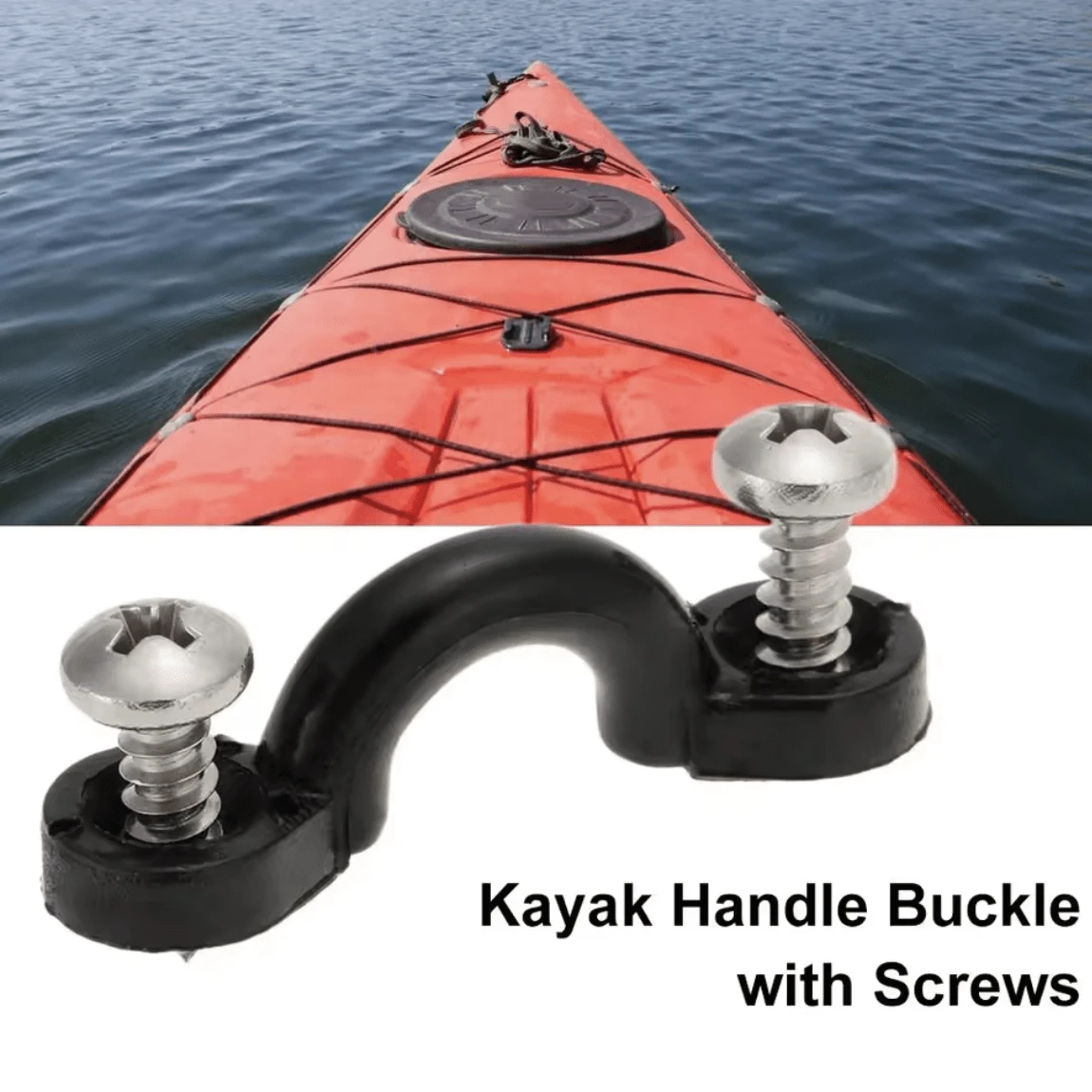 10 Piece Rope Buckle Kayak Seat Head Handle Buckle Screws Mount Lace-Up Kayak Rigging Kit Accessories