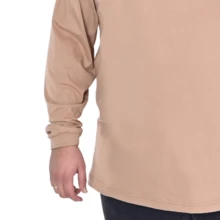 Brooklyn New York Men's Plus Size Long Sleeve T-Shirt 100% Cotton - 米色 - 查看 5